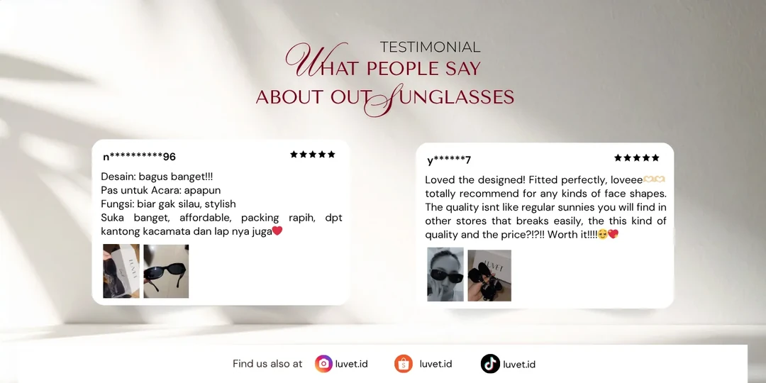 What people say about our sunglasses